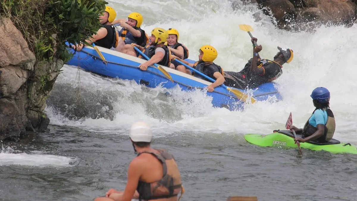 white water rafting in Jinja