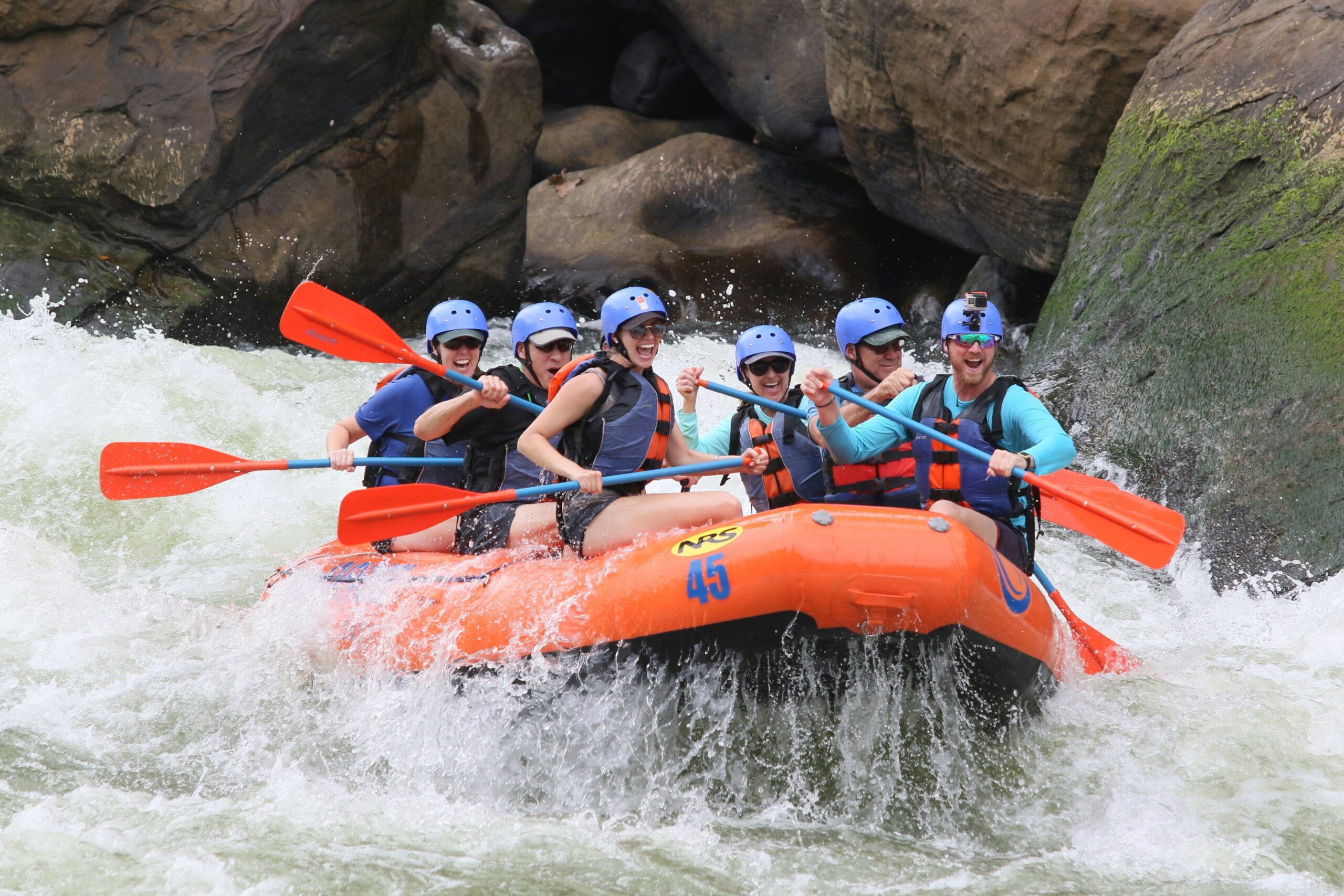 Kayaking on the Nile in Uganda